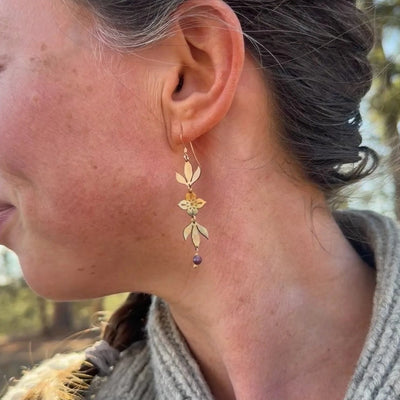 Earrings - Dangles - Dogwood Flower
