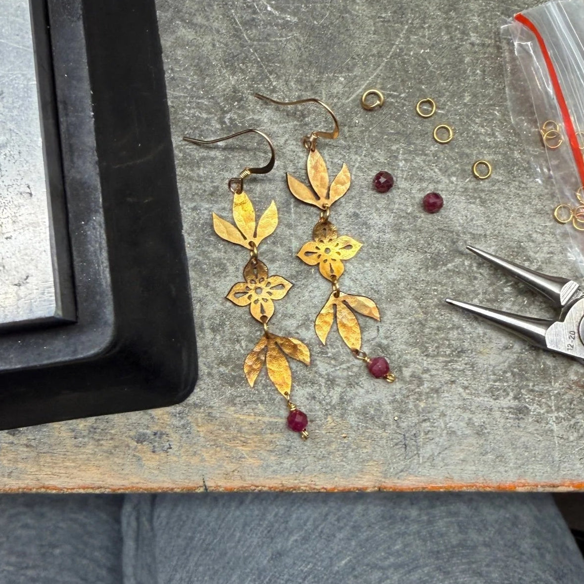Earrings - Dangles - Dogwood Flower