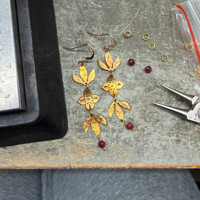 Earrings - Dangles - Dogwood Flower