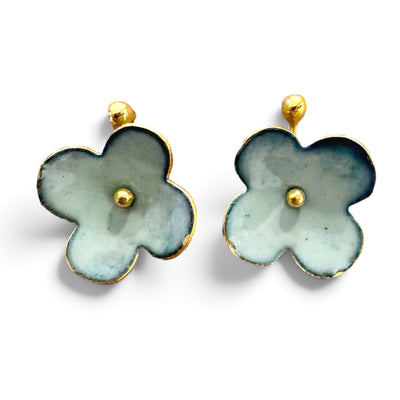 Earrings - Enamel Flower Stud