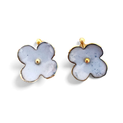 Earrings - Enamel Flower Stud