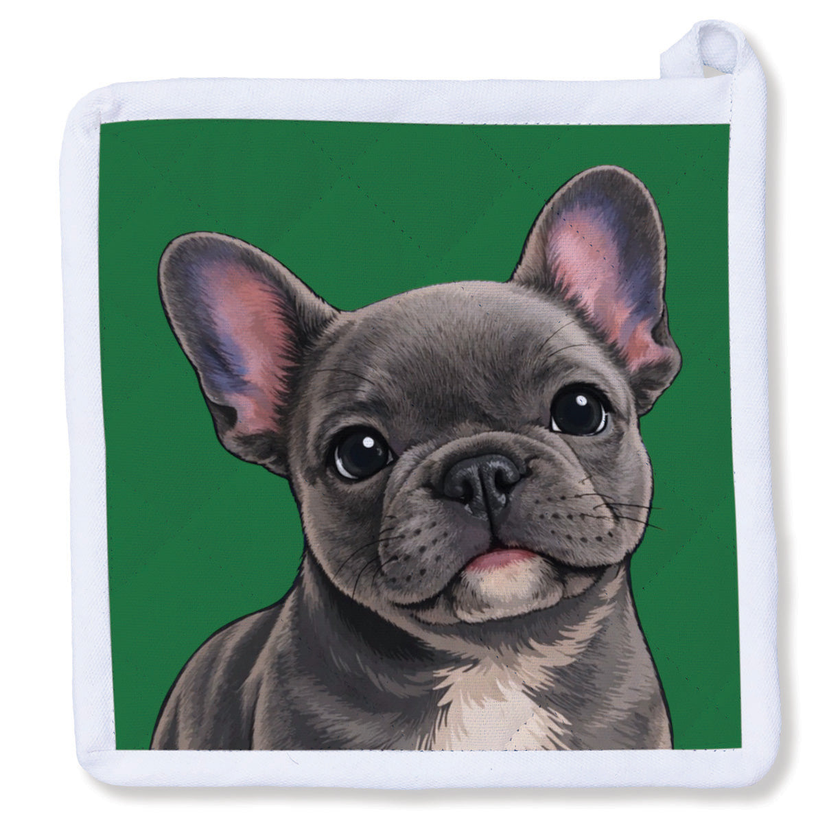 Pot Holder - Grey Frenchie