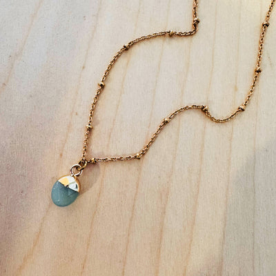 Necklace - Healing Stone with Quote