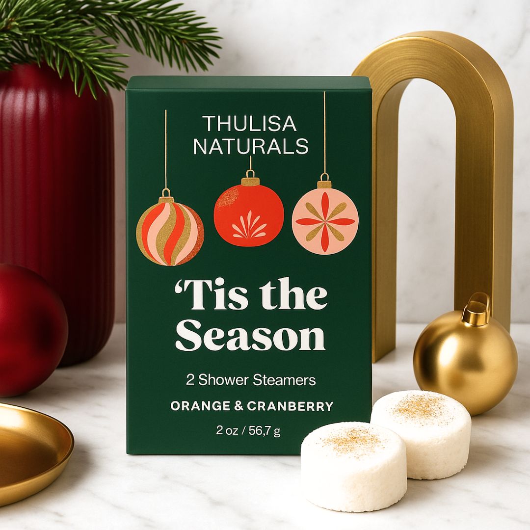 Holiday Shower Steamers - 2 pack - Spiced Orange + Cranberry