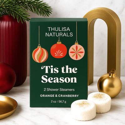 Holiday Shower Steamers - 2 pack - Spiced Orange + Cranberry