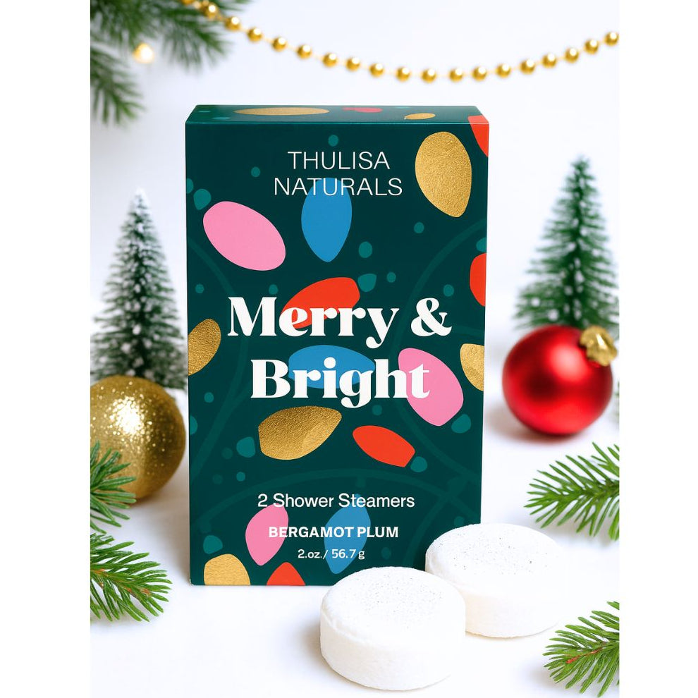 Holiday Shower Steamers - 2 pack - Bergamot + Plum