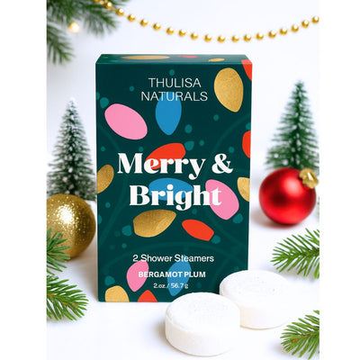 Holiday Shower Steamers - 2 pack - Bergamot + Plum