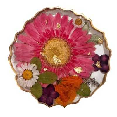 Resin Flower Coasters