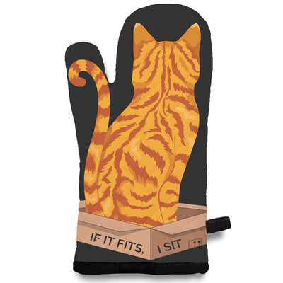 Oven Mitt - I Sit - Orange Tabby (Copy)