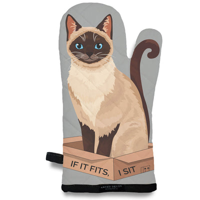 Oven Mitt - I Sit - Siamese