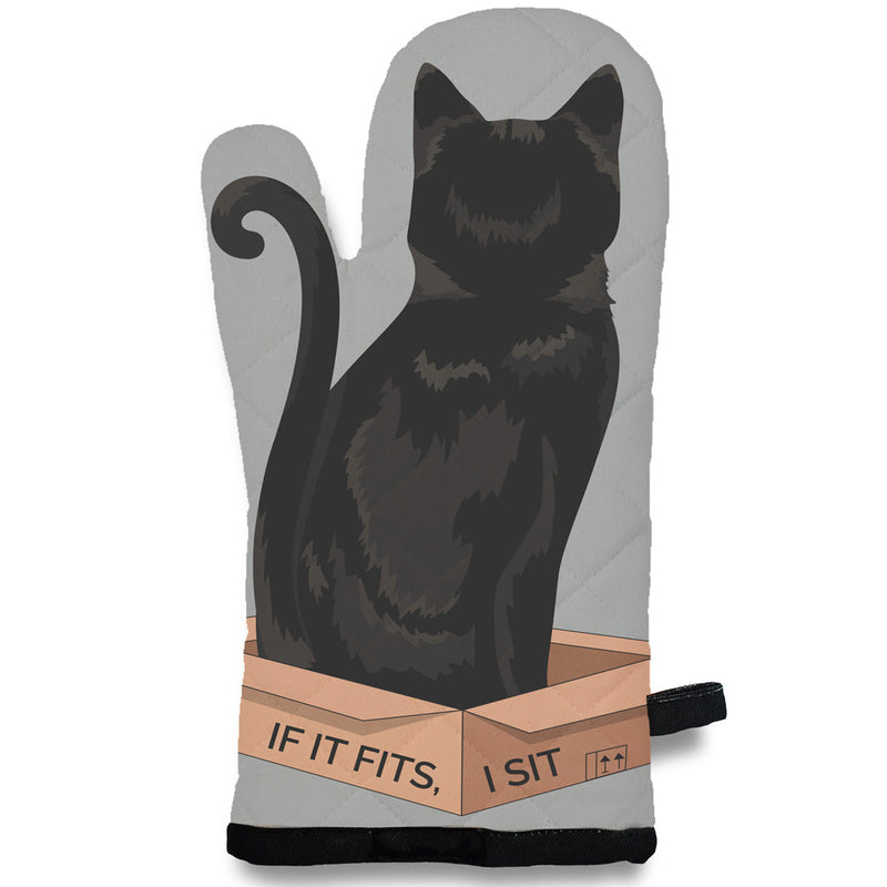 Oven Mitt - I Sit - Tuxedo