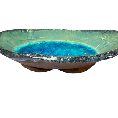 Jewelry Dish - Melted Marble & Teal
