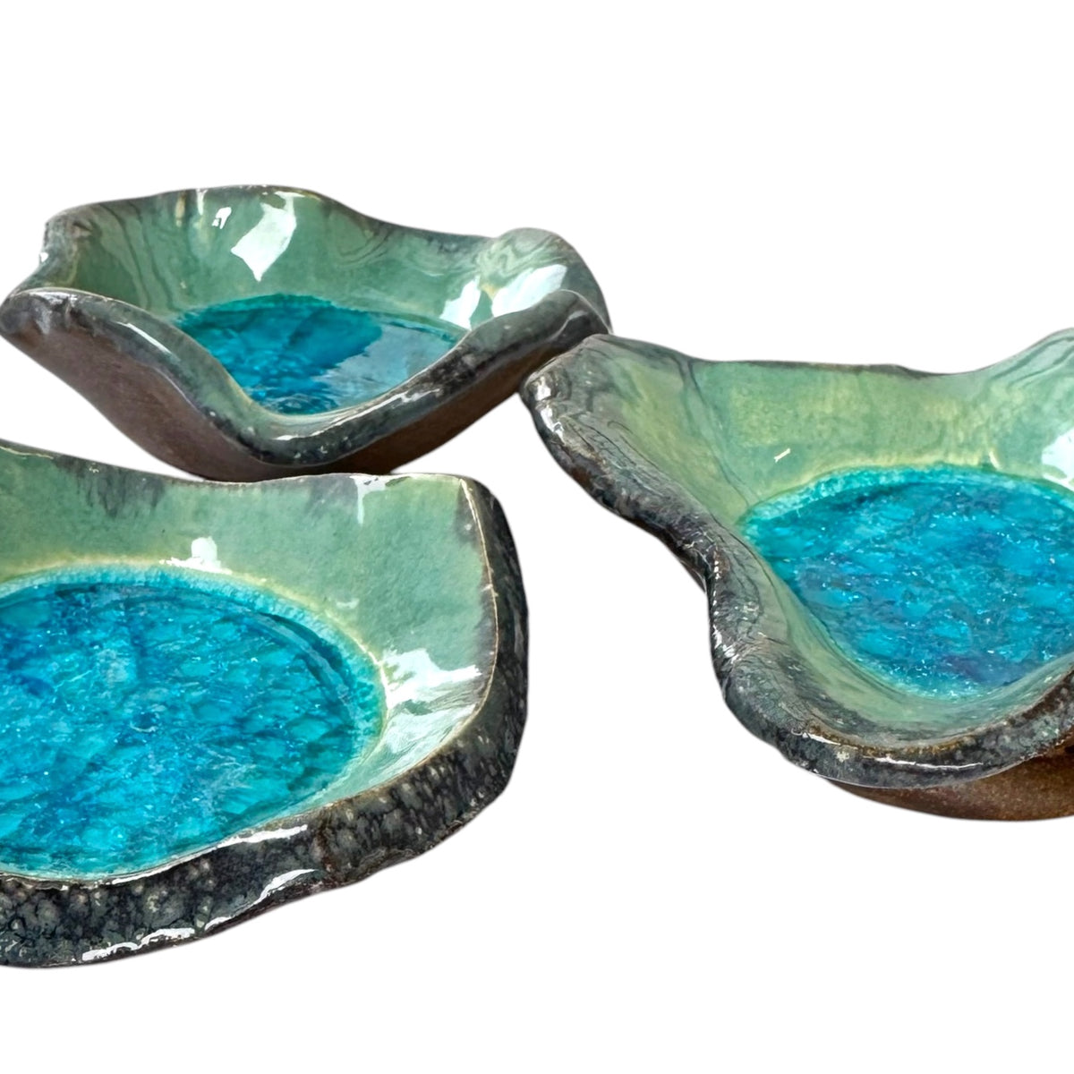 Jewelry Dish - Melted Marble & Teal