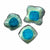 Jewelry Dish - Melted Marble & Teal