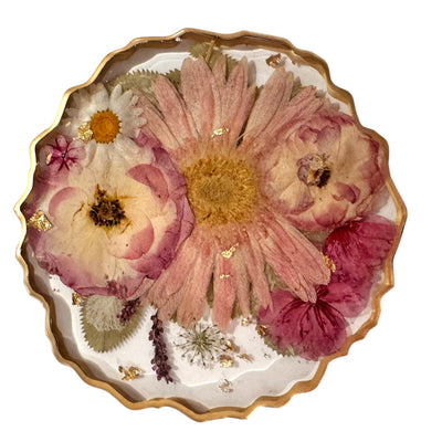 Resin Flower Coasters