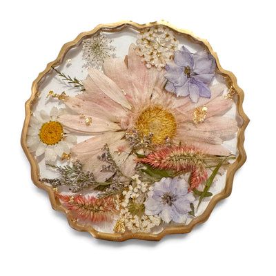 Resin Flower Coasters