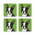 MDF Coaster - Set of 4 - Boston Terrier