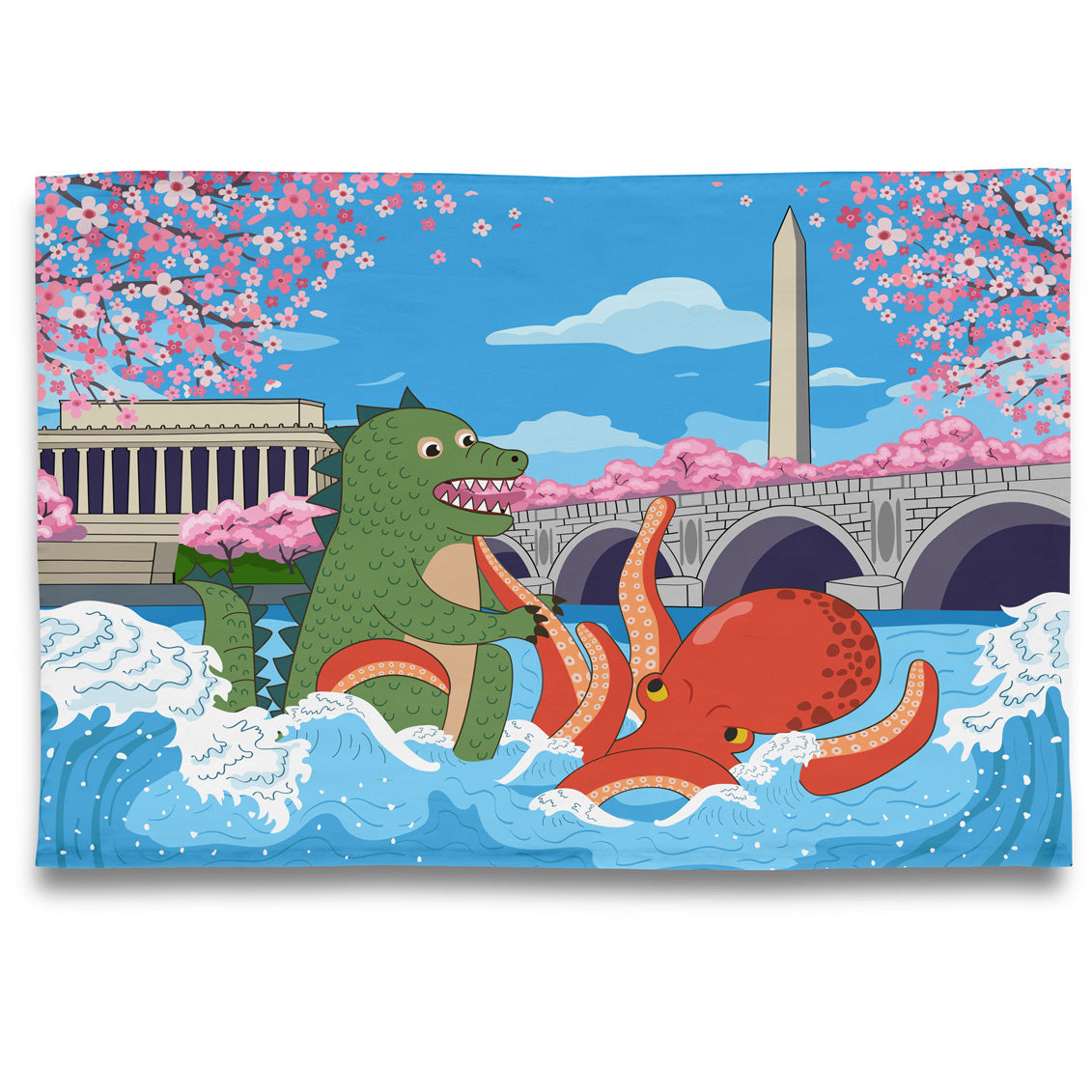 Kitchen Towel - Monsters In the Potomac River