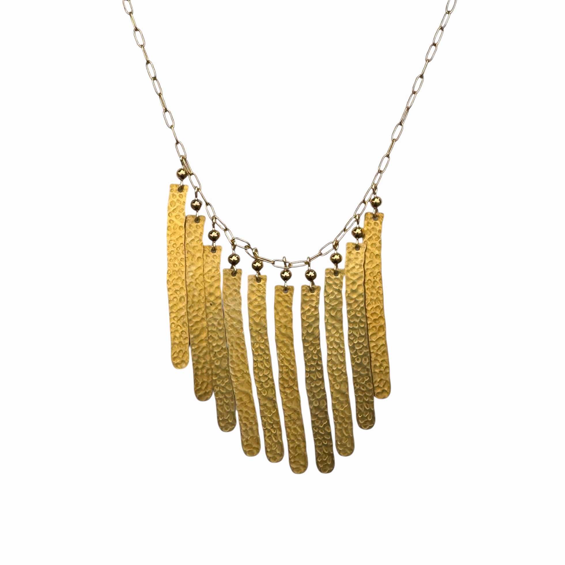 Necklace - Golden Fringe
