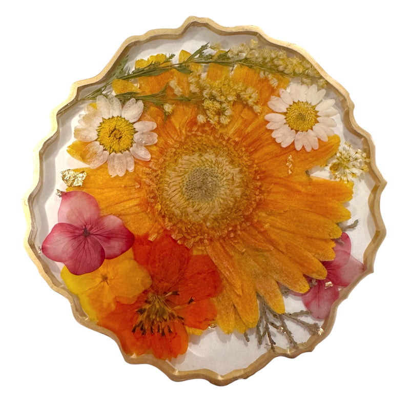 Resin Flower Coasters
