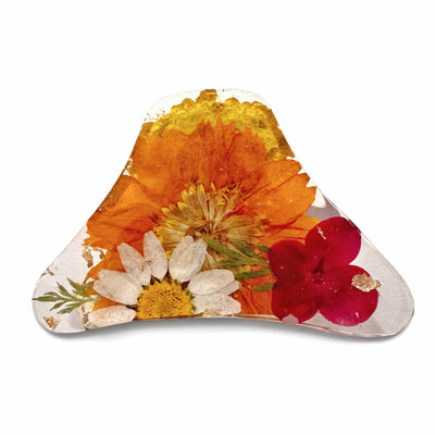 Dried Flower Resin Hair Clips