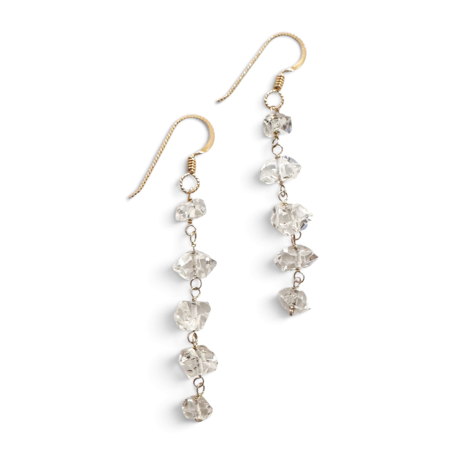 Earrings - Dangles - Pakimer Diamond Cascade