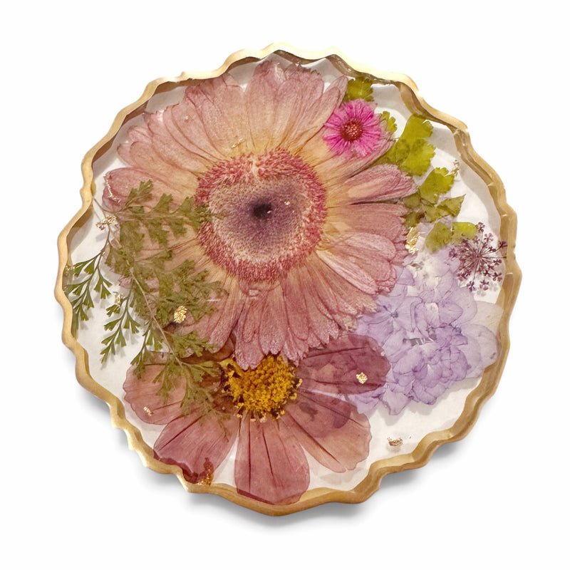 Resin Flower Coasters