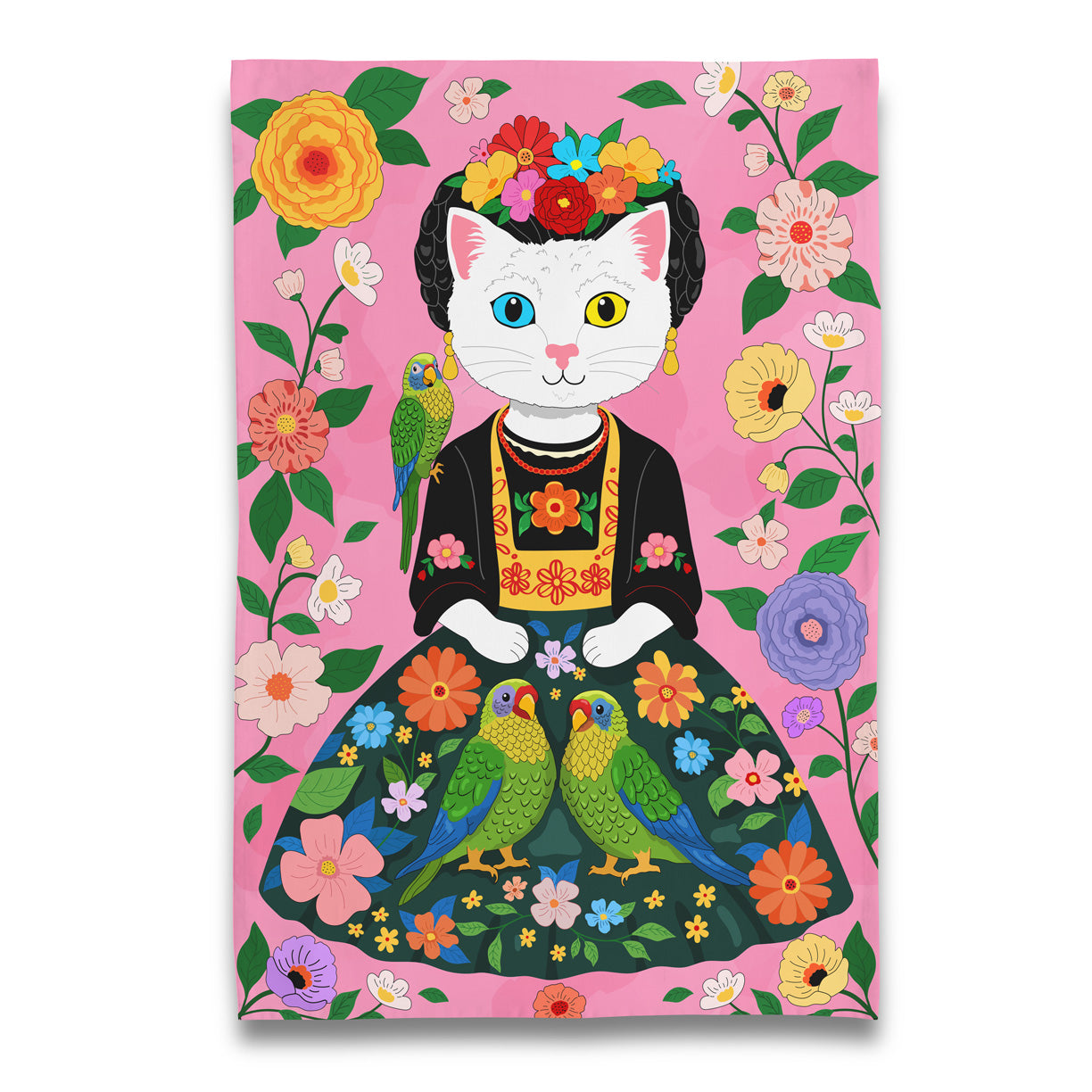 Kitchen Towel - Portrait of Frida Catlo