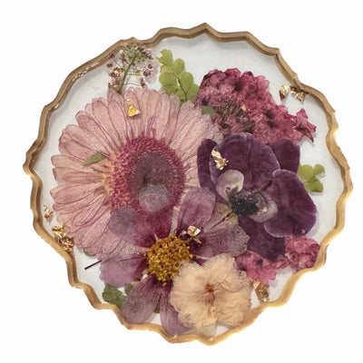 Resin Flower Coasters