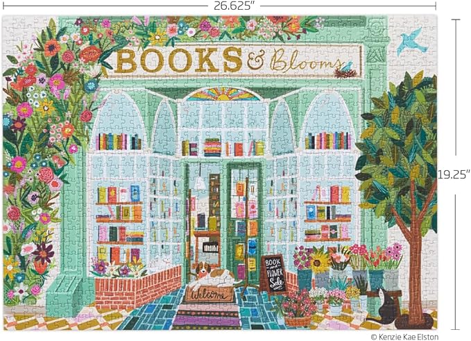 Jigsaw Puzzle - 1000 Piece - Books And Blooms