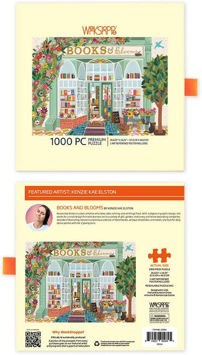 Jigsaw Puzzle - 1000 Piece - Books And Blooms