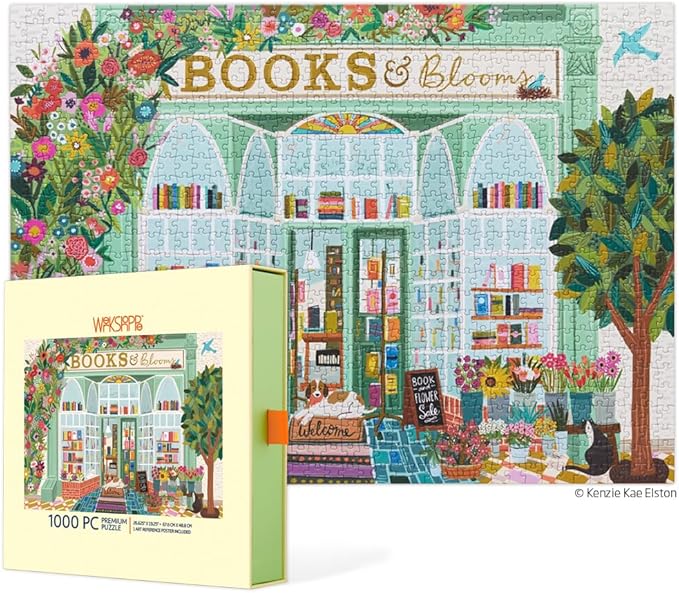 Jigsaw Puzzle - 1000 Piece - Books And Blooms