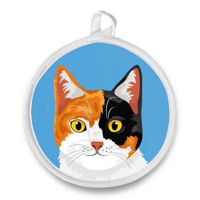 Pot Holder - Round - Calico