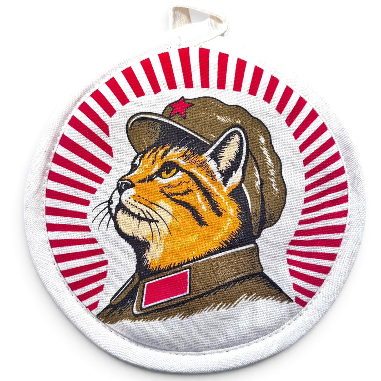 Pot Holder - Round - General Meow