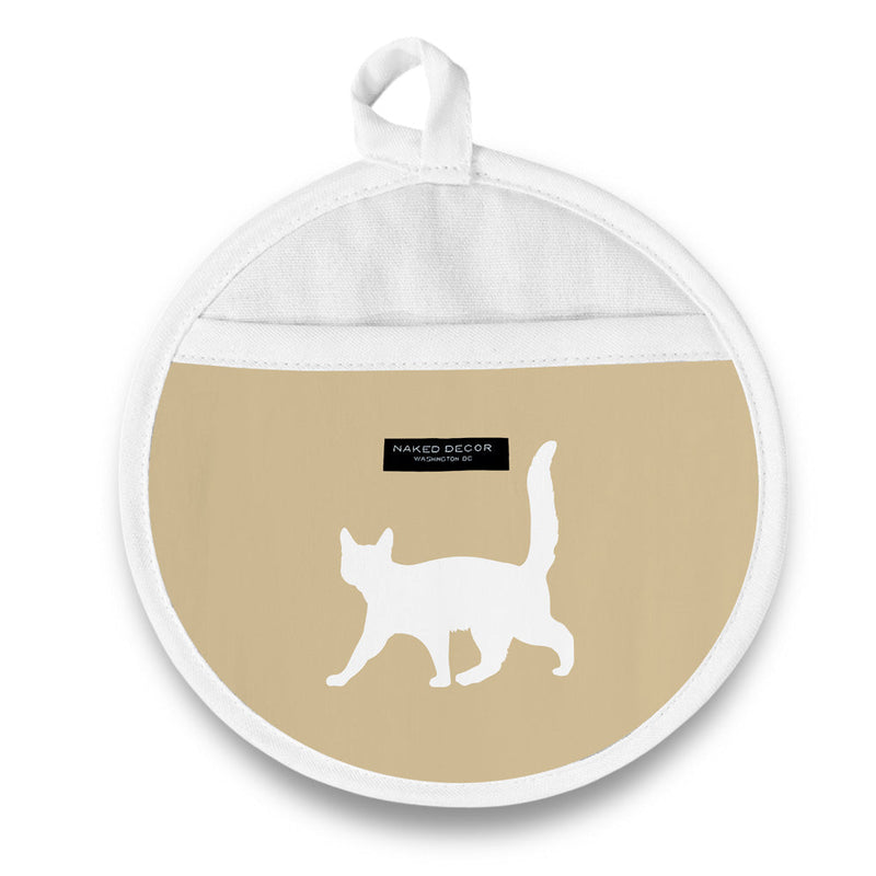 Pot Holder - Round - Russian Blue