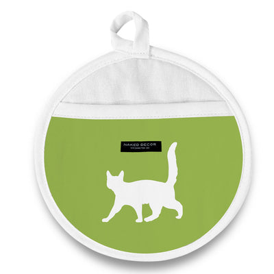 Pot Holder - Round - Tuxedo