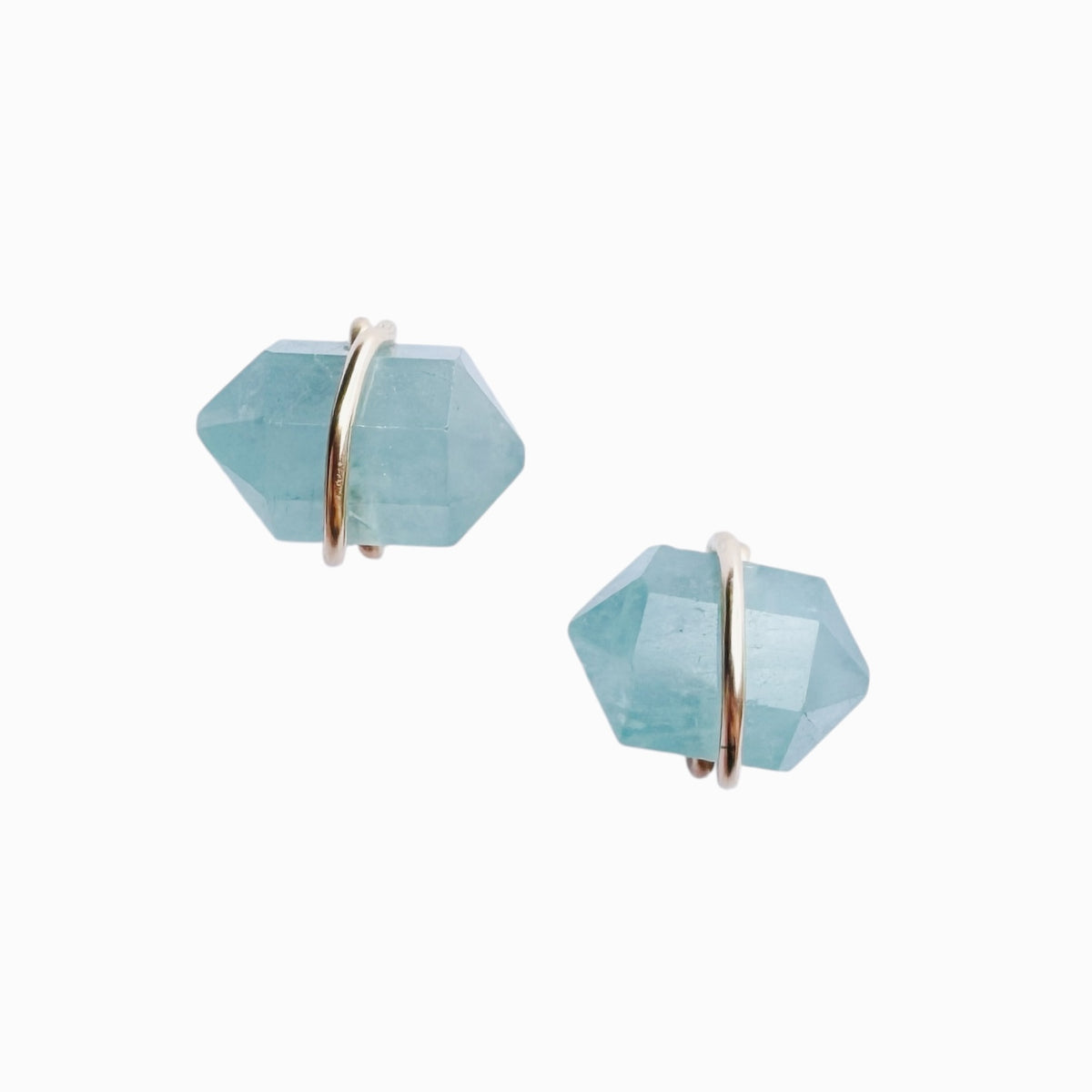 Earrings - Studs - Double Terminated Gemstone