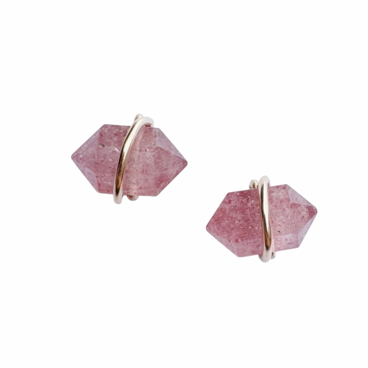 Earrings - Studs - Double Terminated Gemstone