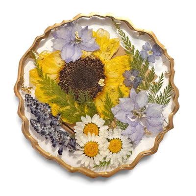 Resin Flower Coasters
