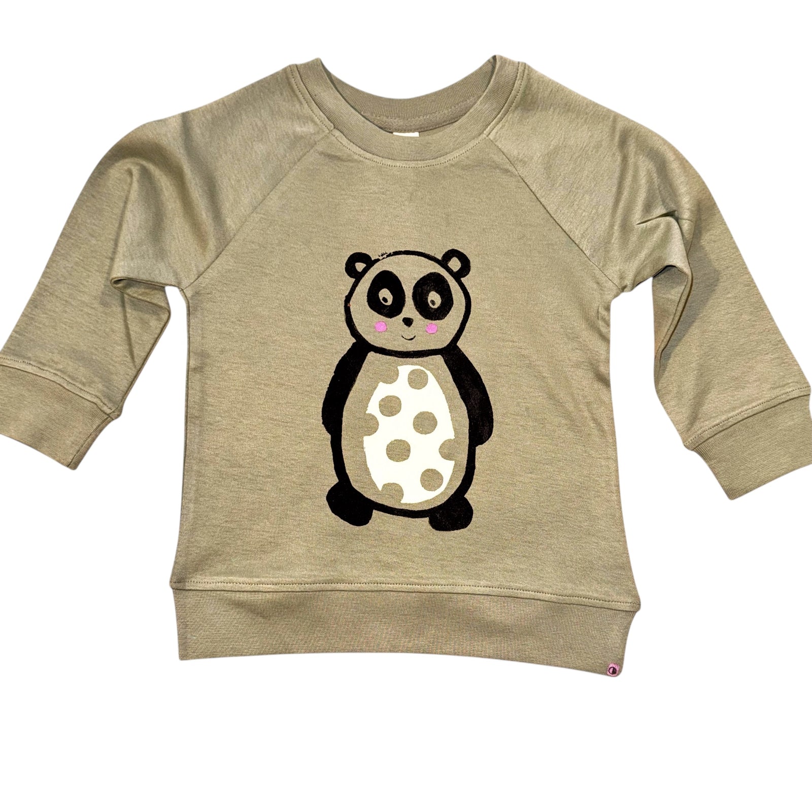 Baby Sweatshirt - Panda - Sage