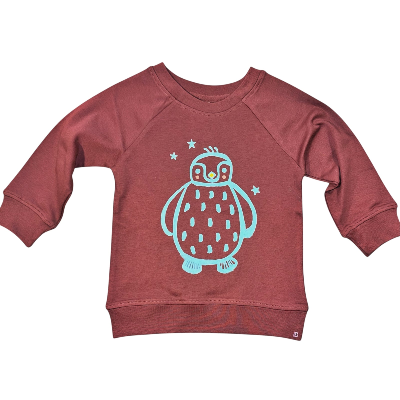 Kids Sweatshirt - Penguin Chick - Berry