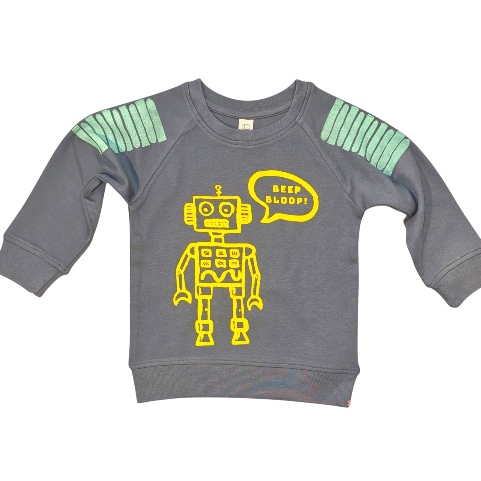 Kids Sweatshirt - Robot - Pacific Blue