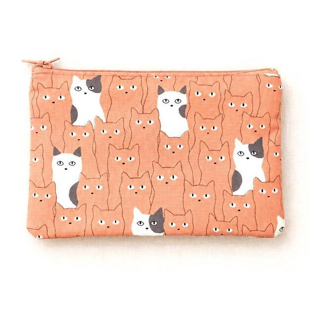 Pouch - Pink Cats