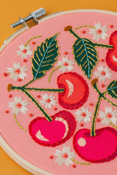 Embroidery Kit - Cherries