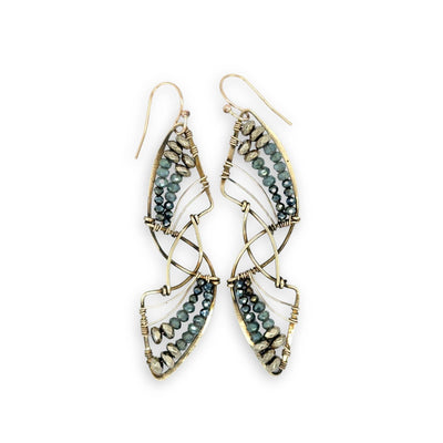 Earrings - Shooting Star Pyrite
