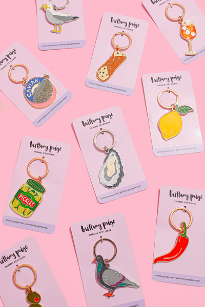 Keychain Bag Charm - Oyster