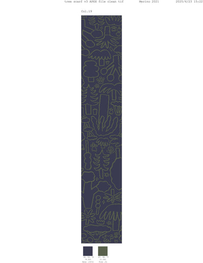 The Woods Are Calling - Knit Scarf - Made in USA: Magnolia in Merino Wool