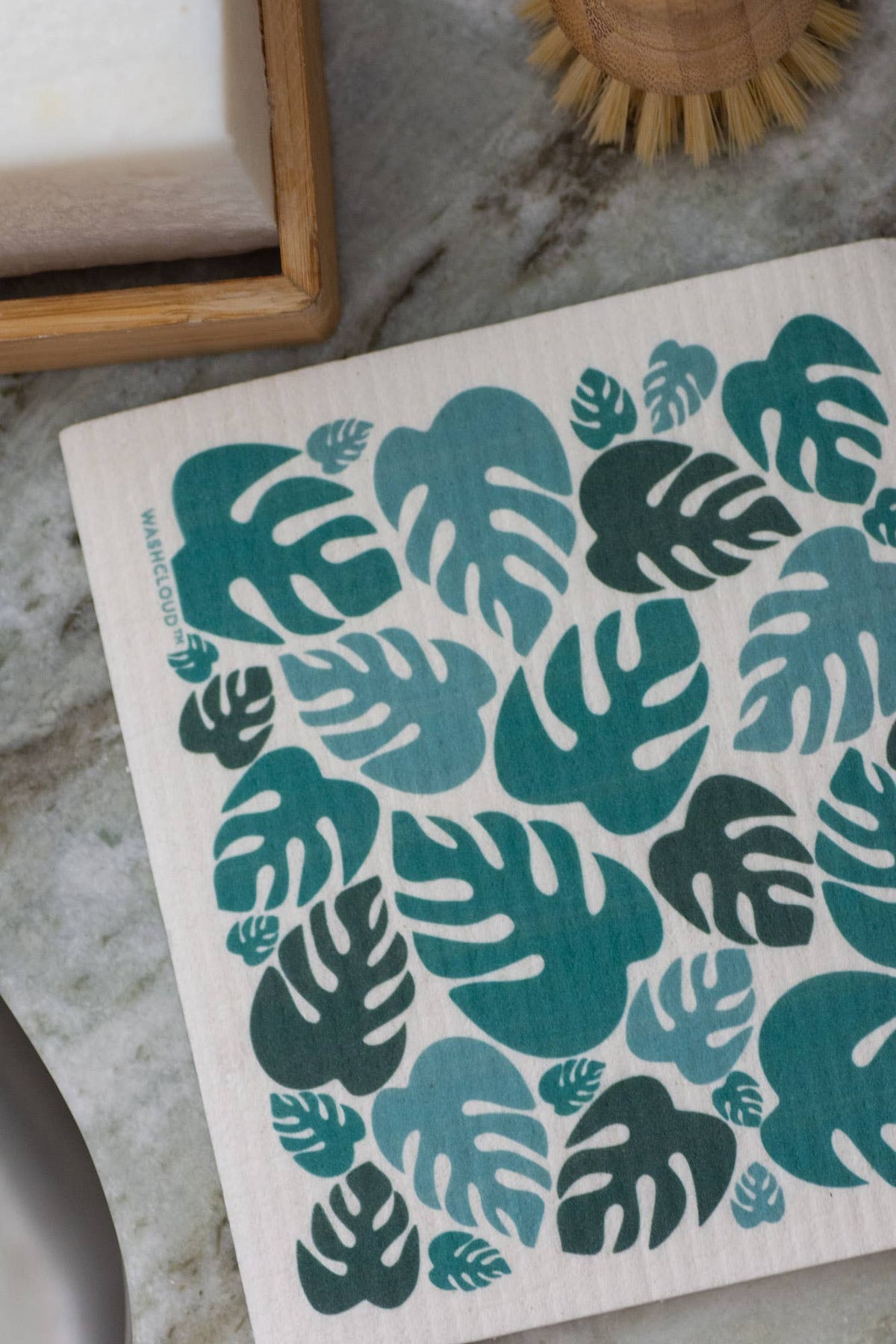 WASHCLOUD® MONSTERA™ Nordic Dish Washing Sponge Cloth - No Tox Life