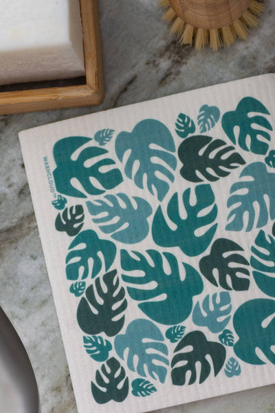 WASHCLOUD® MONSTERA™ Nordic Dish Washing Sponge Cloth - No Tox Life