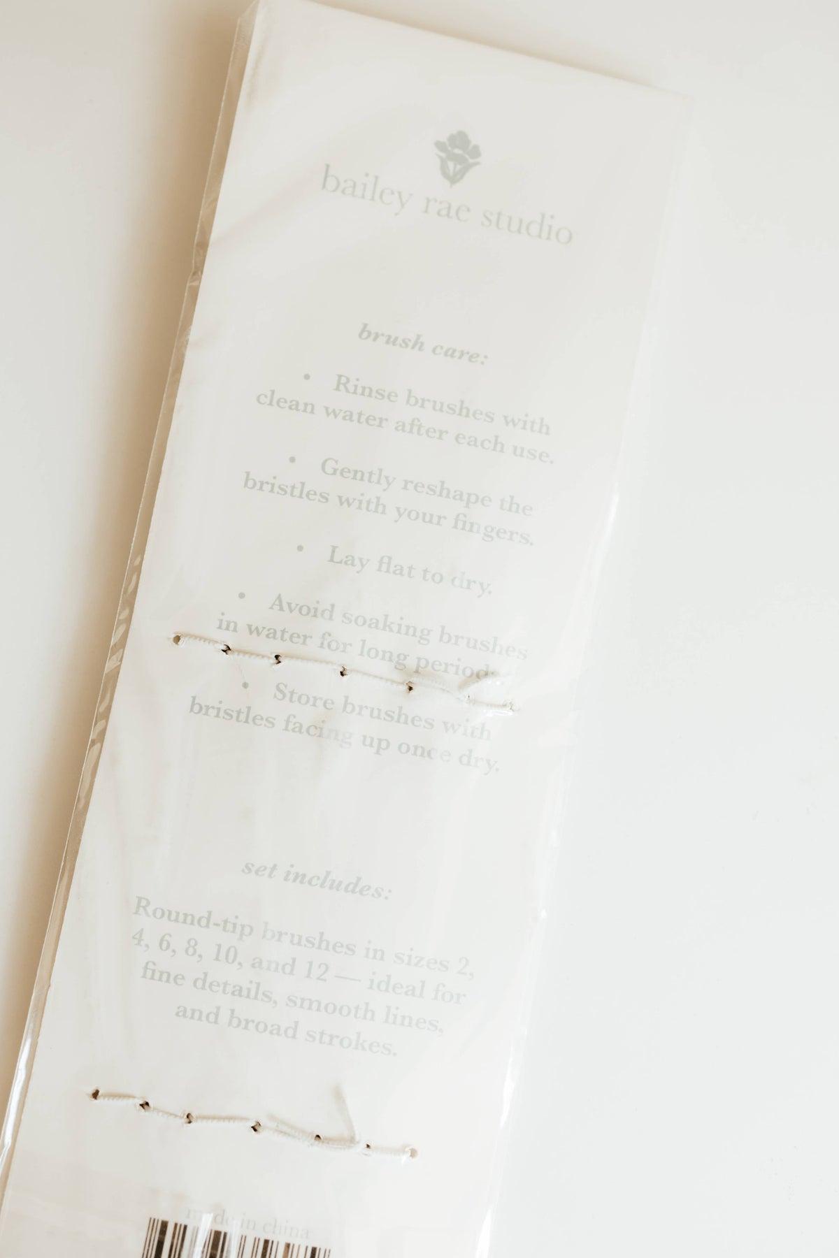 Round Tip Watercolor Brush Set - 6 piece